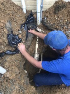 A Plumber Finds Leakage Of the Pool Pipeline